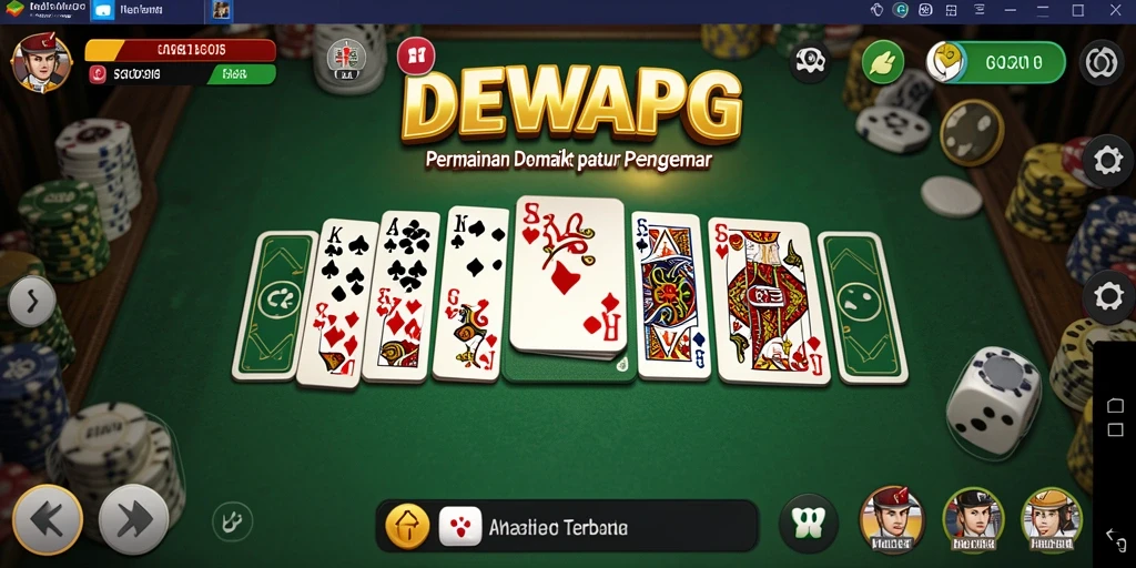 Screenshot gameplay DEWAPG dengan aksi seru permainan Domino.