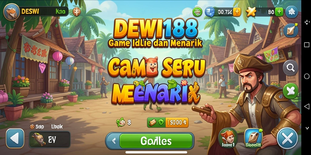 Screenshot DEWI188 menampilkan gameplay Idle yang menarik dan menyenangkan.