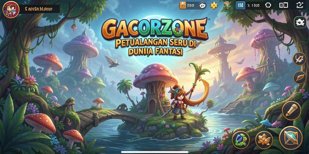 Screenshot gameplay GACORZONE menampilkan petualangan epik dan tantangan seru.