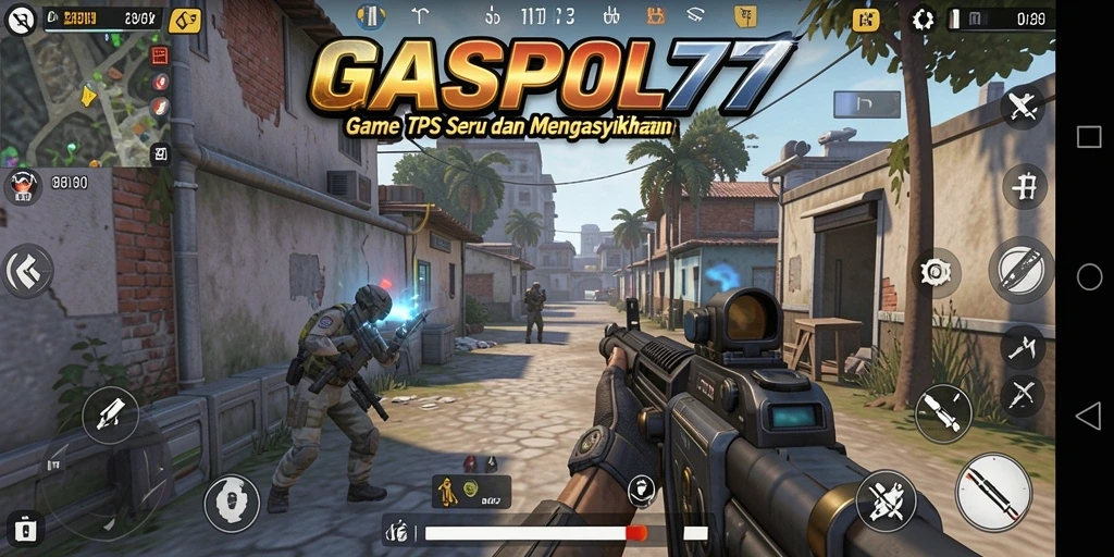 Tangkapan layar gameplay GASPOL77 dengan aksi menegangkan di TPS.