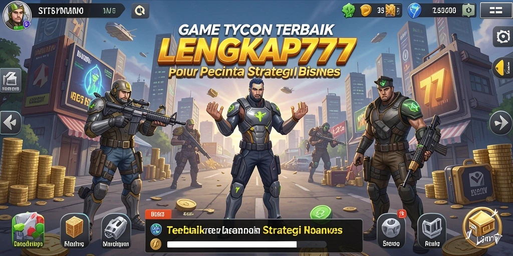 Gameplay seru yang menunjukkan keseruan menjadi pengusaha sukses.