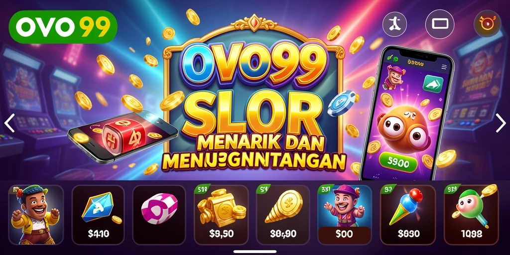 Tampilan menarik gameplay OVO99 dengan mesin Slot yang seru.