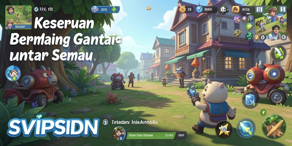 Tangkapan layar gameplay <strong>SVIPSIDN</strong> yang penuh warna dan seru.